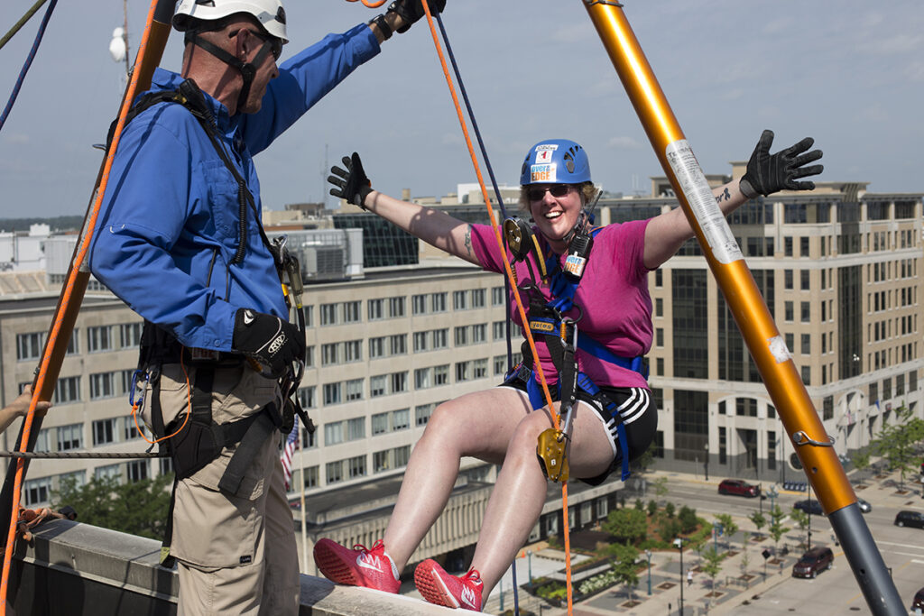 Renee goes "Over the Edge" in 2019