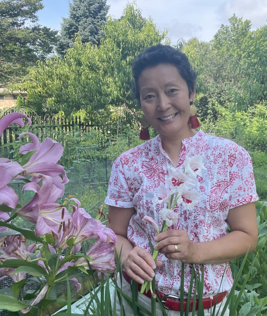 Photo of Iho in her garden