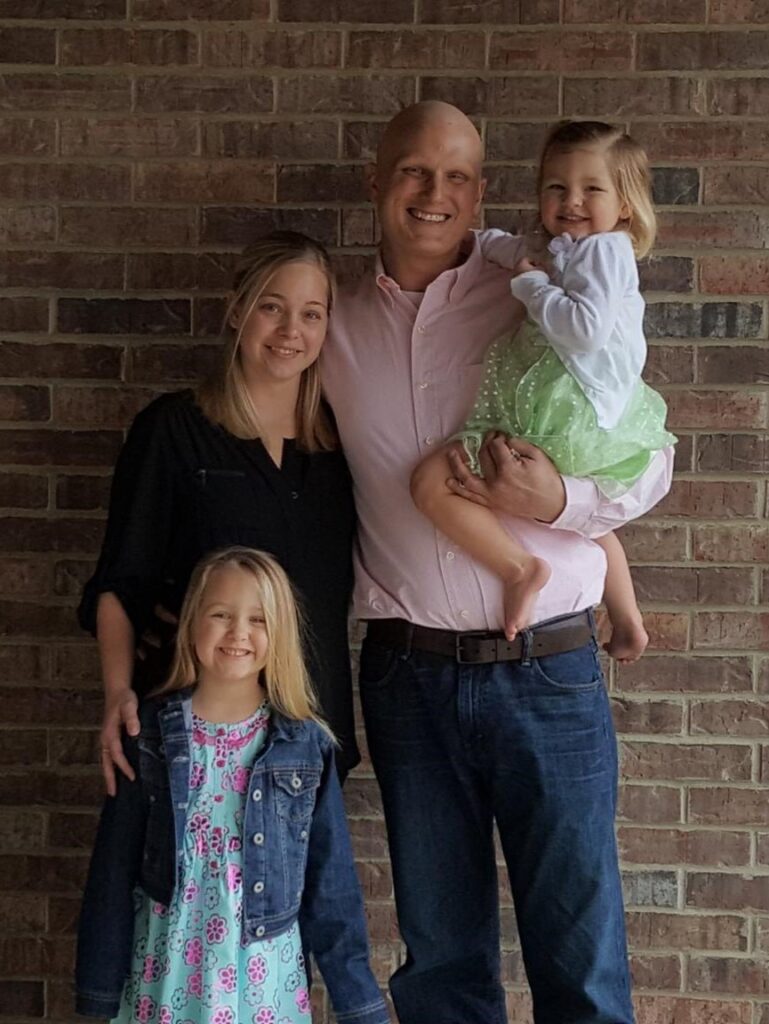 Rob and his family at Easter