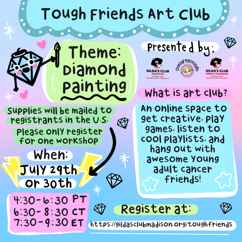 Tough Friends Art Club July 2025 promotional image